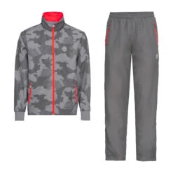 BIDI BADU Badru Tech Tracksuit Men - Grey, Red