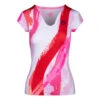 BIDI BADU Bella 2.0 Tech V-Neck T-Shirt Women - White, Red -Bidi Badu 01084000 000