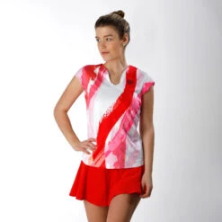 BIDI BADU Bella 2.0 Tech V-Neck T-Shirt Women - White, Red 9 BIDI BADU Bella 2.0 Tech V-Neck T-Shirt Women - White, Red -Bidi Badu 01084000 10