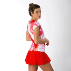 BIDI BADU Bella 2.0 Tech V-Neck T-Shirt Women - White, Red 10 BIDI BADU Bella 2.0 Tech V-Neck T-Shirt Women - White, Red -Bidi Badu 01084000 12