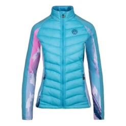 BIDI BADU Dania Tech Down Training Jacket Women - Turquoise, White