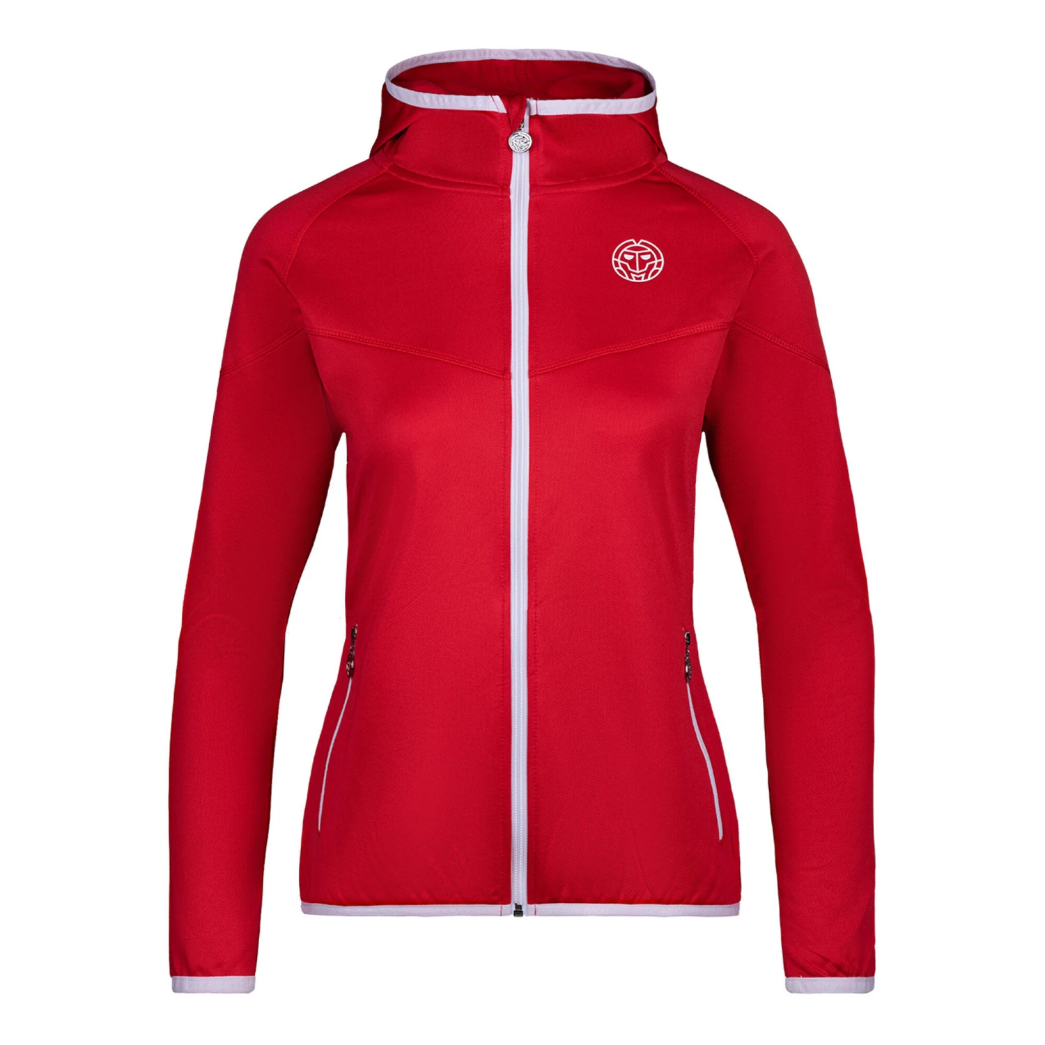 BIDI BADU Inga Tech Training Jacket Women - Red, White 3 BIDI BADU Inga Tech Training Jacket Women - Red, White