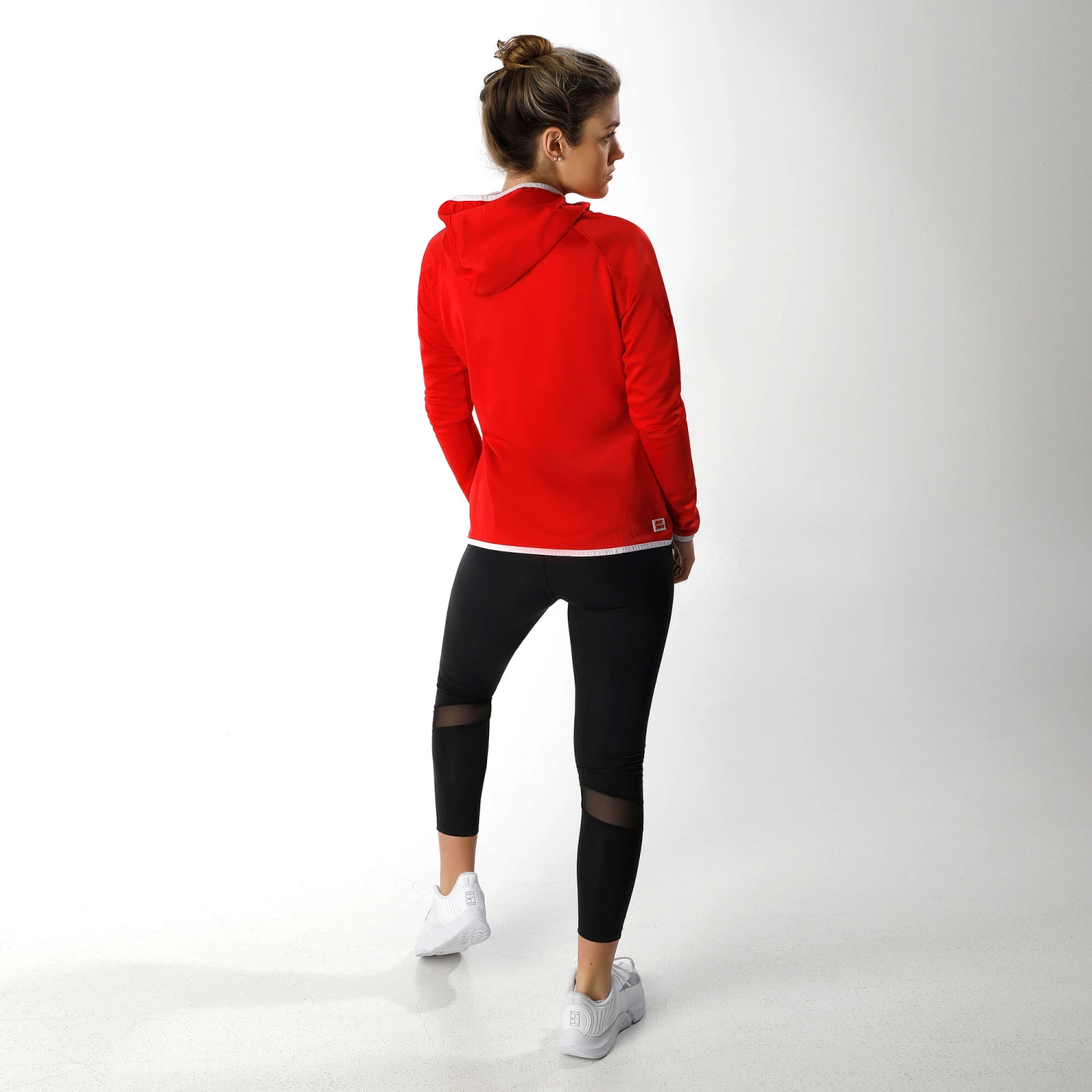 BIDI BADU Inga Tech Training Jacket Women - Red, White 6 BIDI BADU Inga Tech Training Jacket Women - Red, White - Image 4