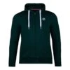 BIDI BADU Keno Basic Zip Hoodie Men - Dark Green, White -Bidi Badu 01165000 000