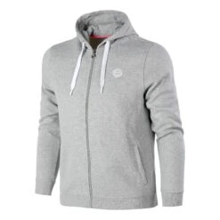 BIDI BADU Keno Basic Zip Hoodie Men - Lightgrey
