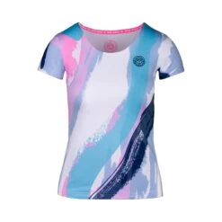BIDI BADU Hede Tech Roundneck T-Shirt Girls - White, Multicoloured