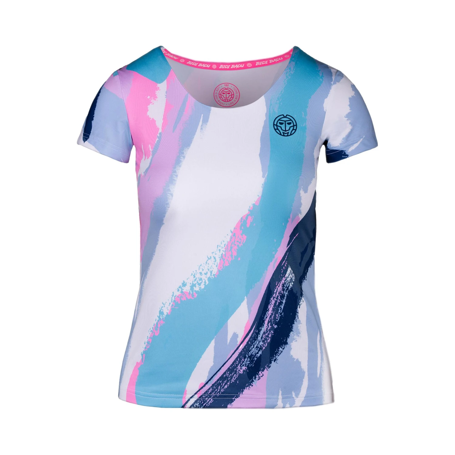 BIDI BADU Hede Tech Roundneck T-Shirt Girls - White, Multicoloured 3 BIDI BADU Hede Tech Roundneck T-Shirt Girls - White, Multicoloured