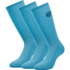BIDI BADU Matayo Crew Tech Sports Socks 3 Pack - Turquoise, Dark Blue