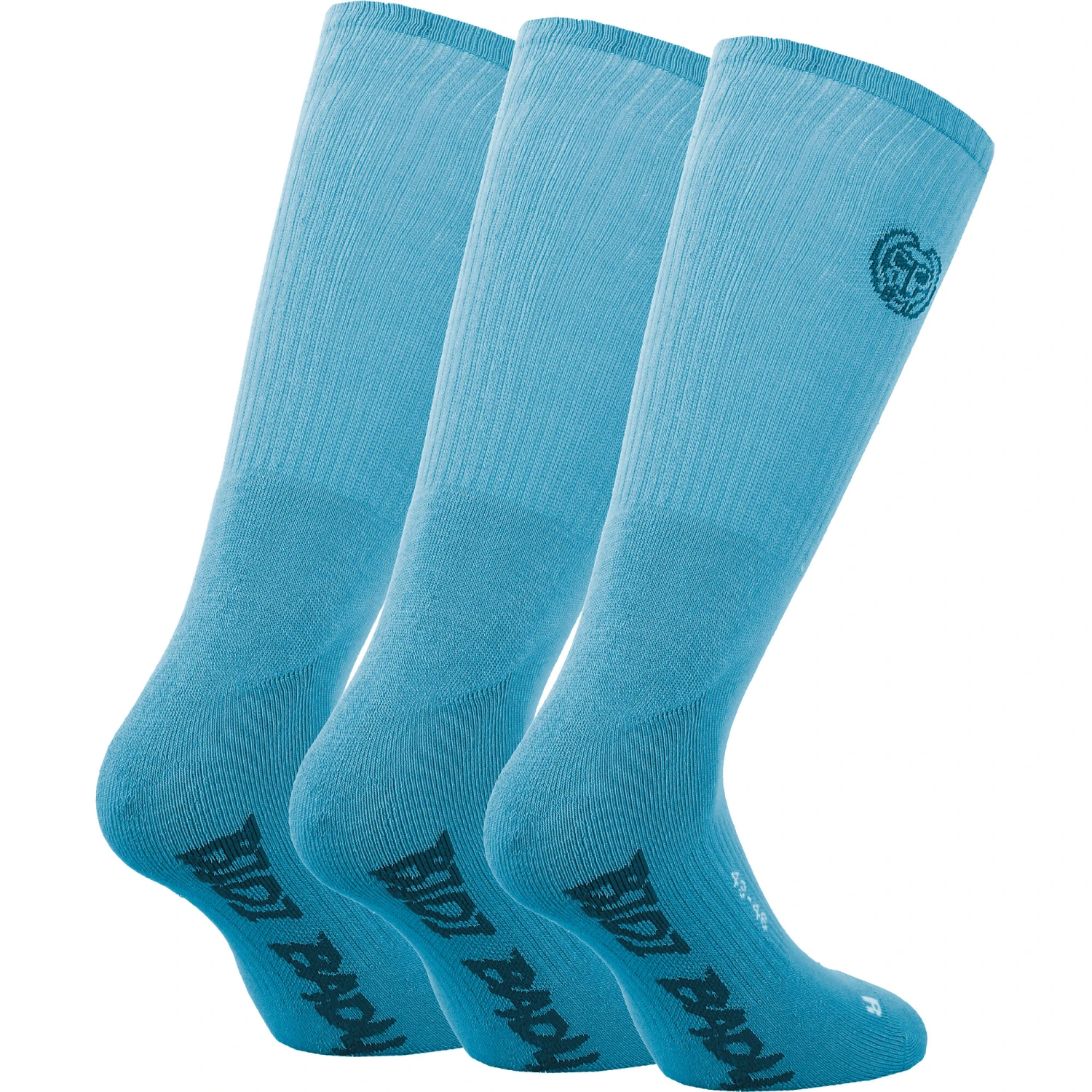 BIDI BADU Matayo Crew Tech Sports Socks 3 Pack - Turquoise, Dark Blue 4 BIDI BADU Matayo Crew Tech Sports Socks 3 Pack - Turquoise, Dark Blue - Image 2