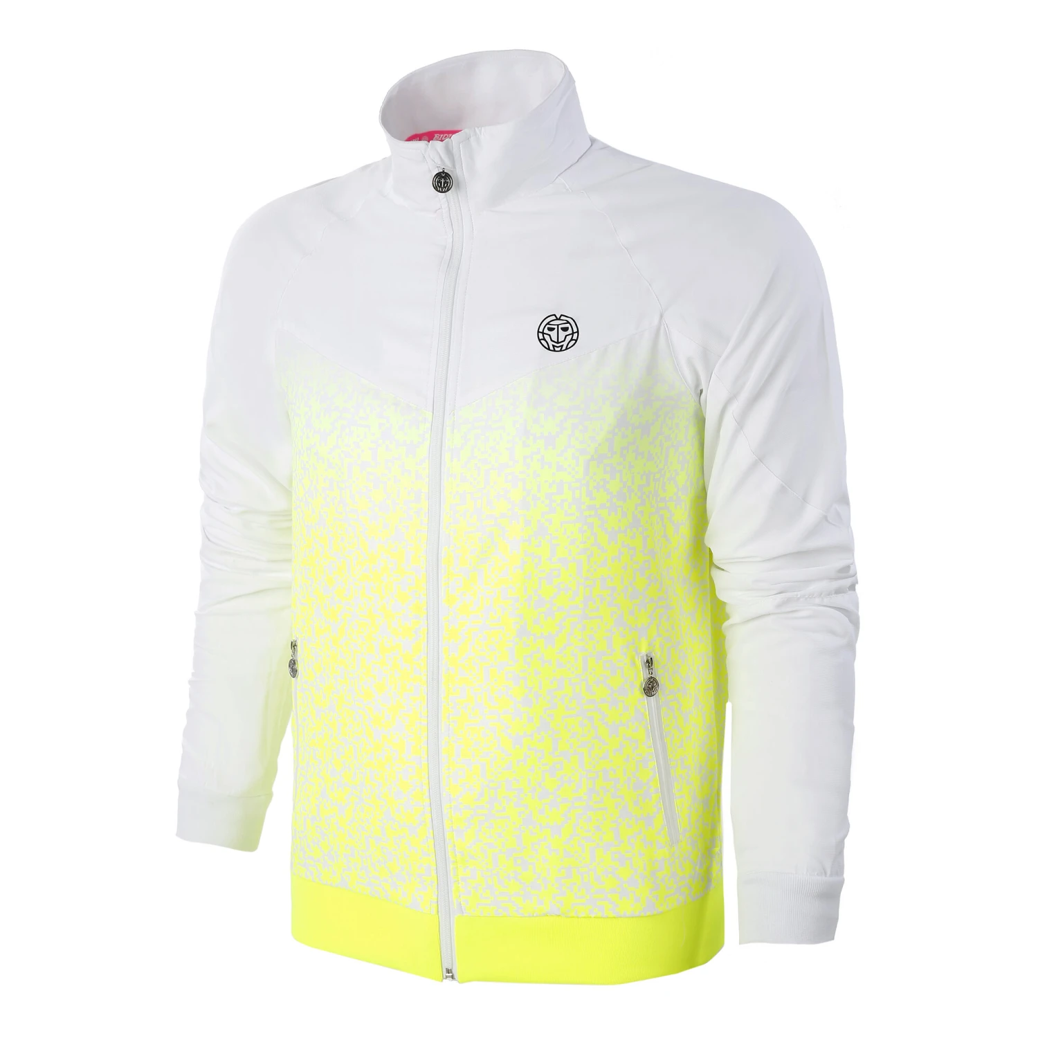 BIDI BADU Jabu Tech Training Jacket Special Edition Men - White, Neon Yellow 3 BIDI BADU Jabu Tech Training Jacket Special Edition Men - White, Neon Yellow