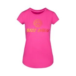 BIDI BADU Maleika Basic Logo T-Shirt Girls - Pink, Yellow