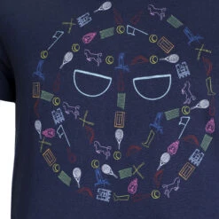 BIDI BADU Mao Lifestyle T-Shirt Men - Dark Blue, Multicoloured -Bidi Badu 01518000 10