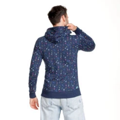BIDI BADU Napo Lifestyle Hoody Men - Dark Blue, Multicoloured -Bidi Badu 01519000 12