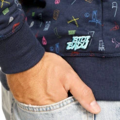 BIDI BADU Napo Lifestyle Hoody Men - Dark Blue, Multicoloured -Bidi Badu 01519000 14