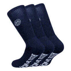 BIDI BADU Don Carlito Crew Move Tennis Socks 3 Pack - Dark Blue, White -Bidi Badu 01593000 0 2