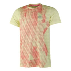 BIDI BADU Hawi Tech T-Shirt Men - Yellow, Coral