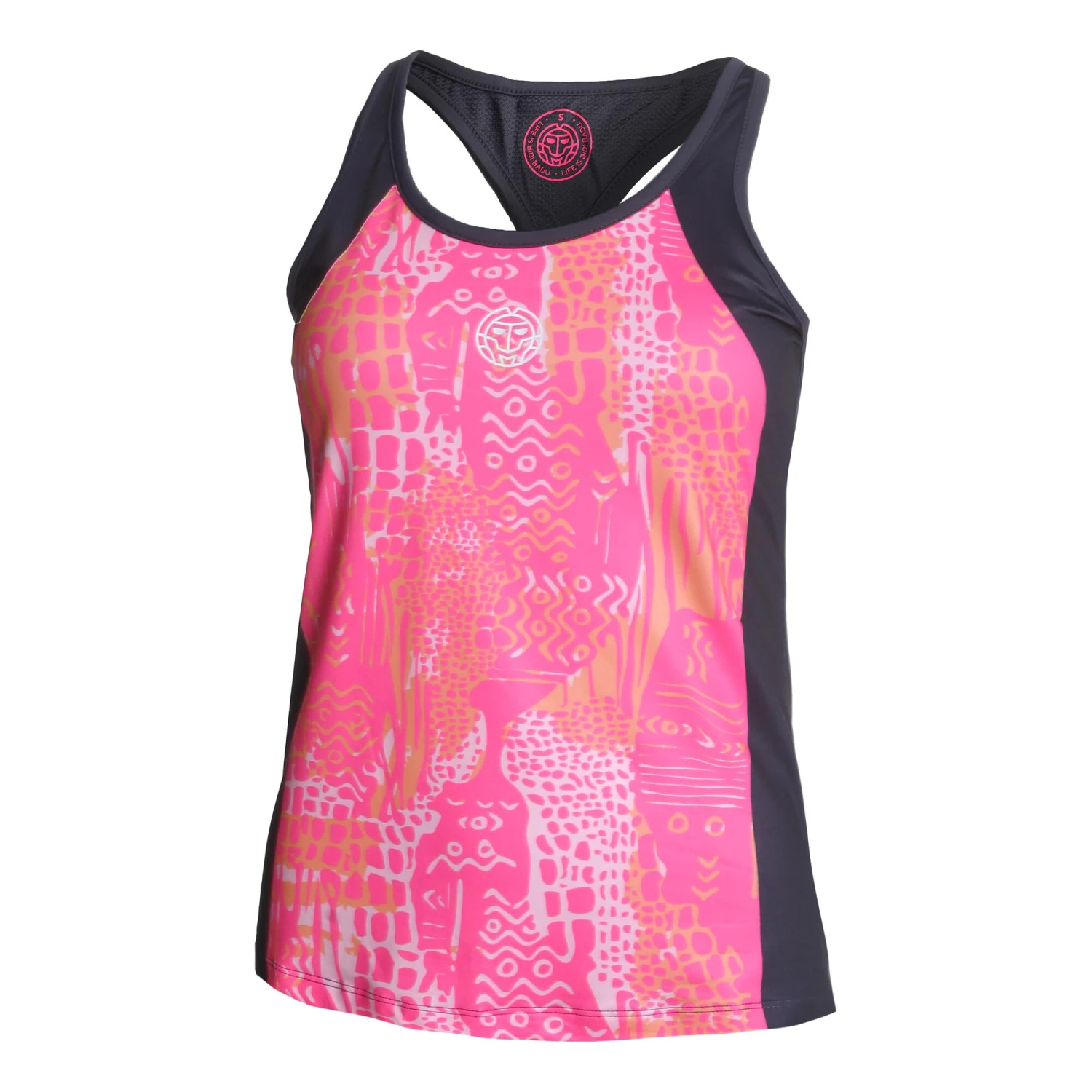 BIDI BADU Yaka Tech Tank Top Women - Grey, Pink 3 BIDI BADU Yaka Tech Tank Top Women - Grey, Pink