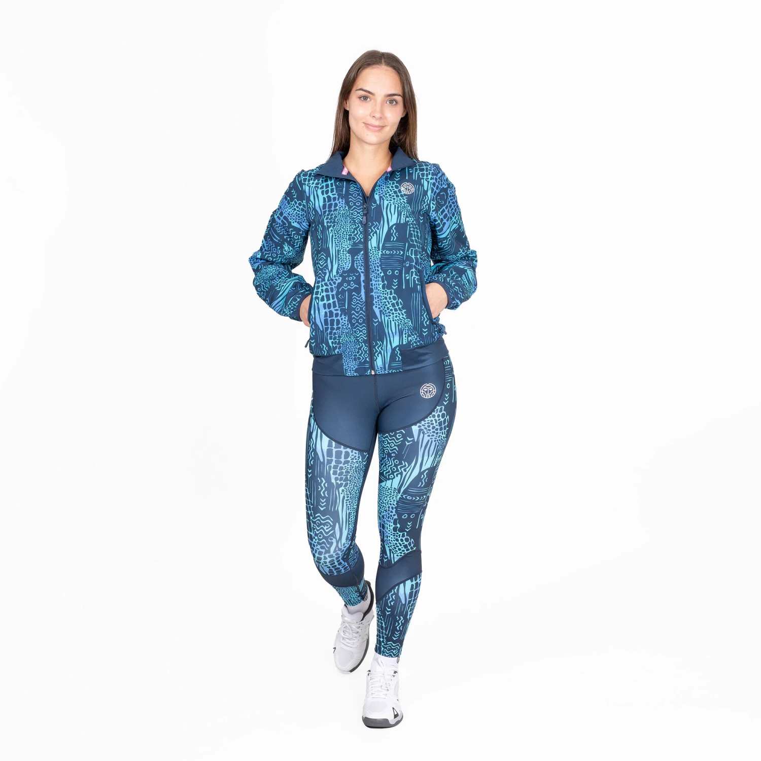 BIDI BADU Gene Tech Training Jacket Women - Blue 5 BIDI BADU Gene Tech Training Jacket Women - Blue - Image 3