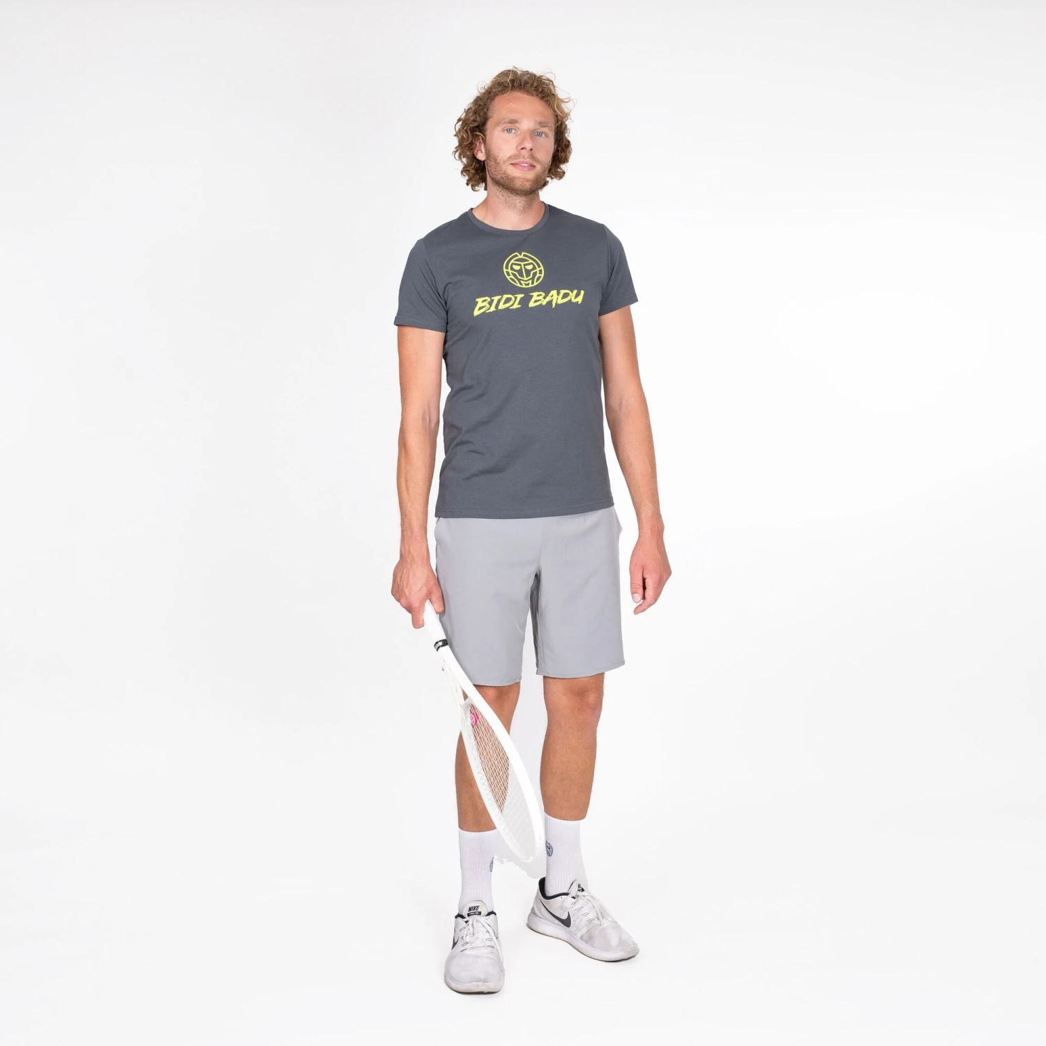 BIDI BADU Yosan Lifestyle T-Shirt Men - Grey 5 BIDI BADU Yosan Lifestyle T-Shirt Men - Grey - Image 3