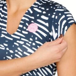 BIDI BADU Fingerprint Printed V-Neck T-Shirt Women -Bidi Badu 01897000 0 5