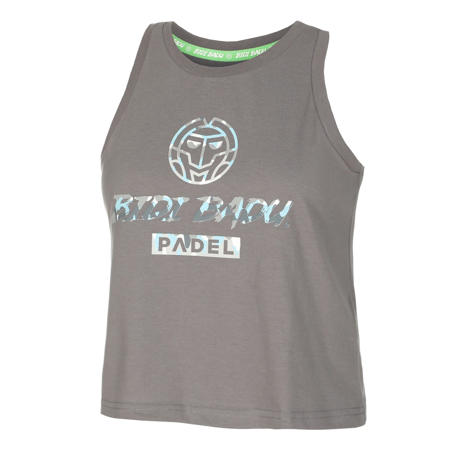 BIDI BADU Good Vibes Logo Chill Tank Top Women - Grey, Blue 3 BIDI BADU Good Vibes Logo Chill Tank Top Women - Grey, Blue