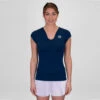 BIDI BADU Crew V-Neck T-Shirt Women - Dark Blue 2 BIDI BADU Crew V-Neck T-Shirt Women - Dark Blue -Bidi Badu 01973000 000