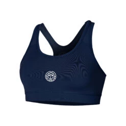 BIDI BADU Crew Medium Support Sports Bras Women - Dark Blue