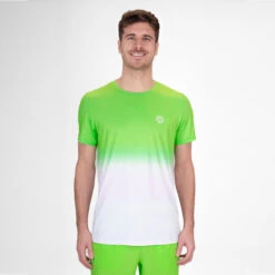 BIDI BADU Crew Gradiant T-Shirt Men - Neon Green, White