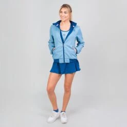 Bidi Badu Gene Jeans Tech Jacket (Women's) - Jeans/Dark Blue -Bidi Badu GeneTechJacket 3