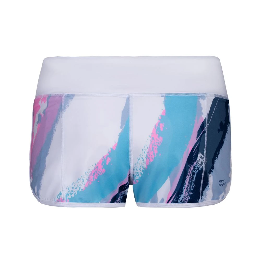Bidi Badu Hulda Tech 2 In 1 Shorts (Women's) - White/Aqua (Available Size: M,L) 4 Bidi Badu Hulda Tech 2 In 1 Shorts (Women's) - White/Aqua (Available Size: M,L) - Image 2