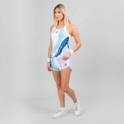 Bidi Badu Hulda Tech 2 In 1 Shorts (Women's) - White/Aqua (Available Size: M,L) 8 Bidi Badu Hulda Tech 2 In 1 Shorts (Women's) - White/Aqua (Available Size: M,L) -Bidi Badu HuldaWH 3