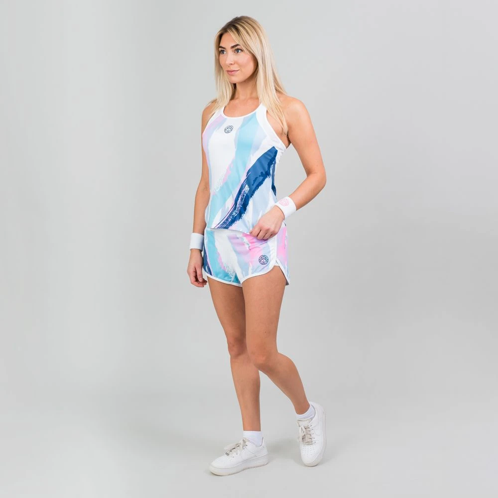 Bidi Badu Hulda Tech 2 In 1 Shorts (Women's) - White/Aqua (Available Size: M,L) 5 Bidi Badu Hulda Tech 2 In 1 Shorts (Women's) - White/Aqua (Available Size: M,L) - Image 3