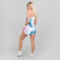 Bidi Badu Hulda Tech 2 In 1 Shorts (Women's) - White/Aqua (Available Size: M,L) 9 Bidi Badu Hulda Tech 2 In 1 Shorts (Women's) - White/Aqua (Available Size: M,L) -Bidi Badu HuldaWH 4