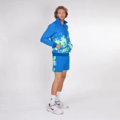 Bidi Badu Lynel Tech Jacket (Men's) - Blue/Neon Green -Bidi Badu Lynel Jacket 3