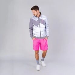 Bidi Badu Zulu Tech Jacket (Men's) - White/Grey -Bidi Badu M19070221 WHGR ZuluJacket 3