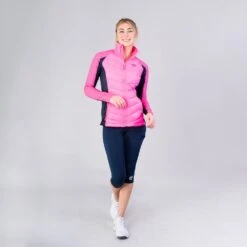 Bidi Badu Dania Tech Down Jacket (Women's) - Pink/Dark Blue -Bidi Badu W194086223 PKDBL DaniaTechJacket 3