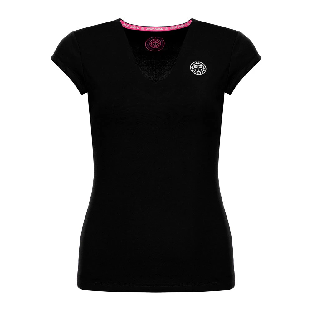 Bidi Badu Bella 2.0 Tech V-Neck Tee (Women's) - Black 3 Bidi Badu Bella 2.0 Tech V-Neck Tee (Women's) - Black