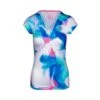 Bidi Badu Bella 2.0 Tech V-Neck Tee (Women's) - Blue/Rose