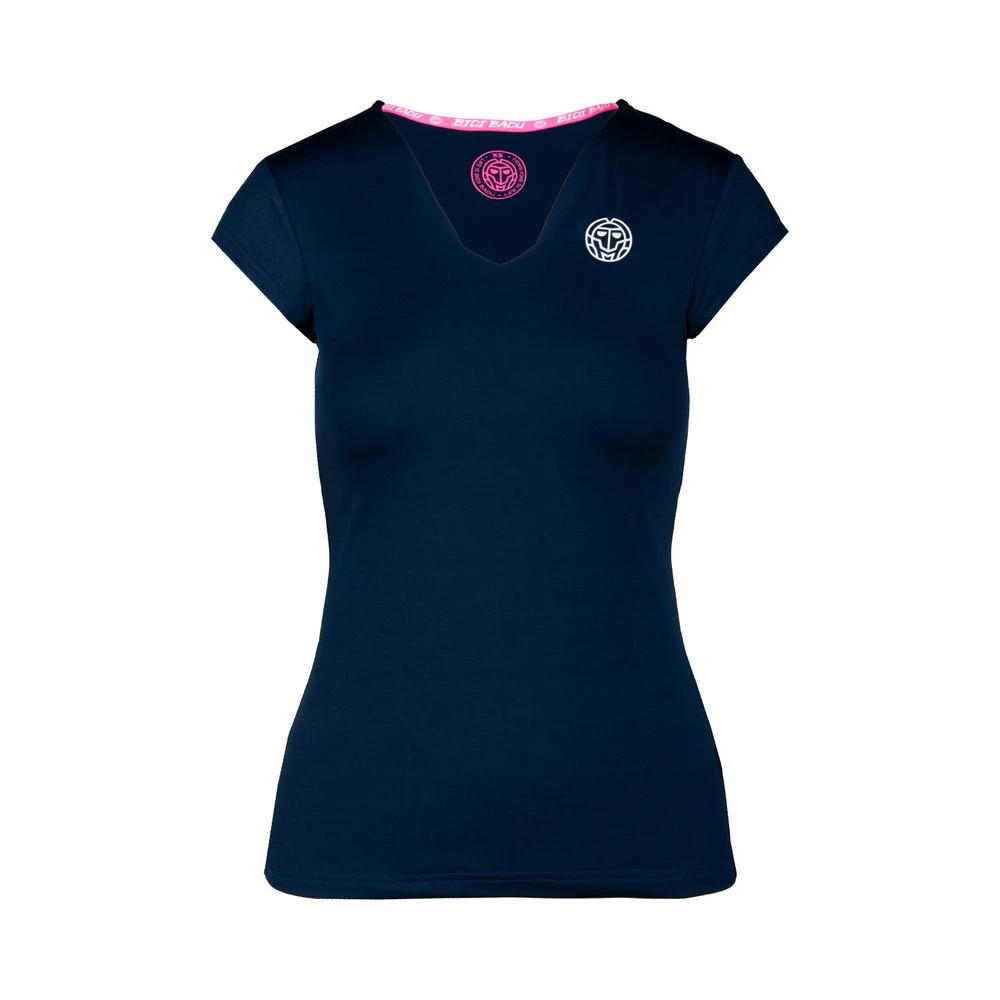 Bidi Badu Bella 2.0 Tech V-Neck Tee (Women's) - Dark Blue 3 Bidi Badu Bella 2.0 Tech V-Neck Tee (Women's) - Dark Blue