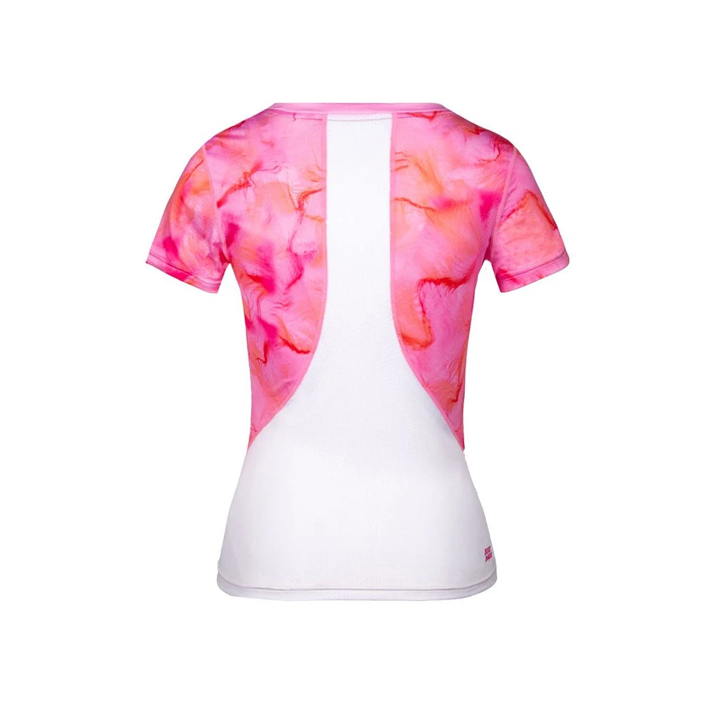 Bidi Badu Eve Tech Roundneck Tee (Women's) - Rose/White 4 Bidi Badu Eve Tech Roundneck Tee (Women's) - Rose/White - Image 2